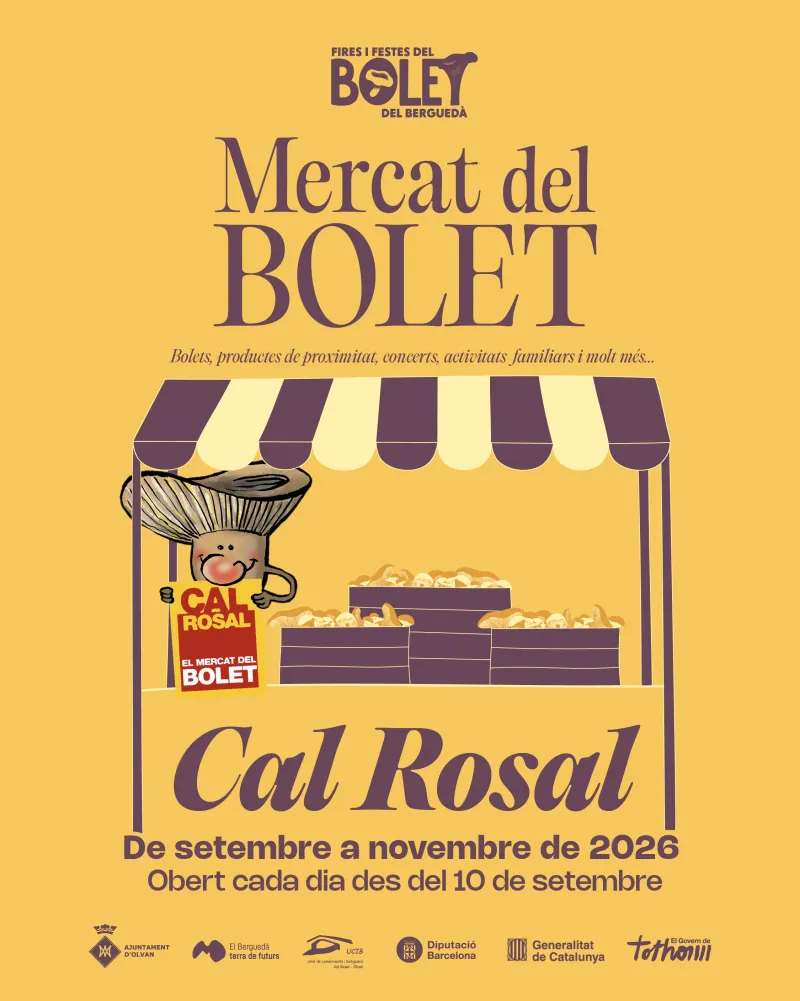 Cartell: Mercat del Bolet, Cal Rosal (Olvan)